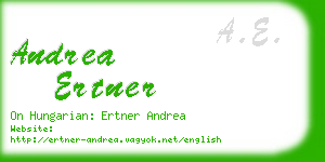 andrea ertner business card